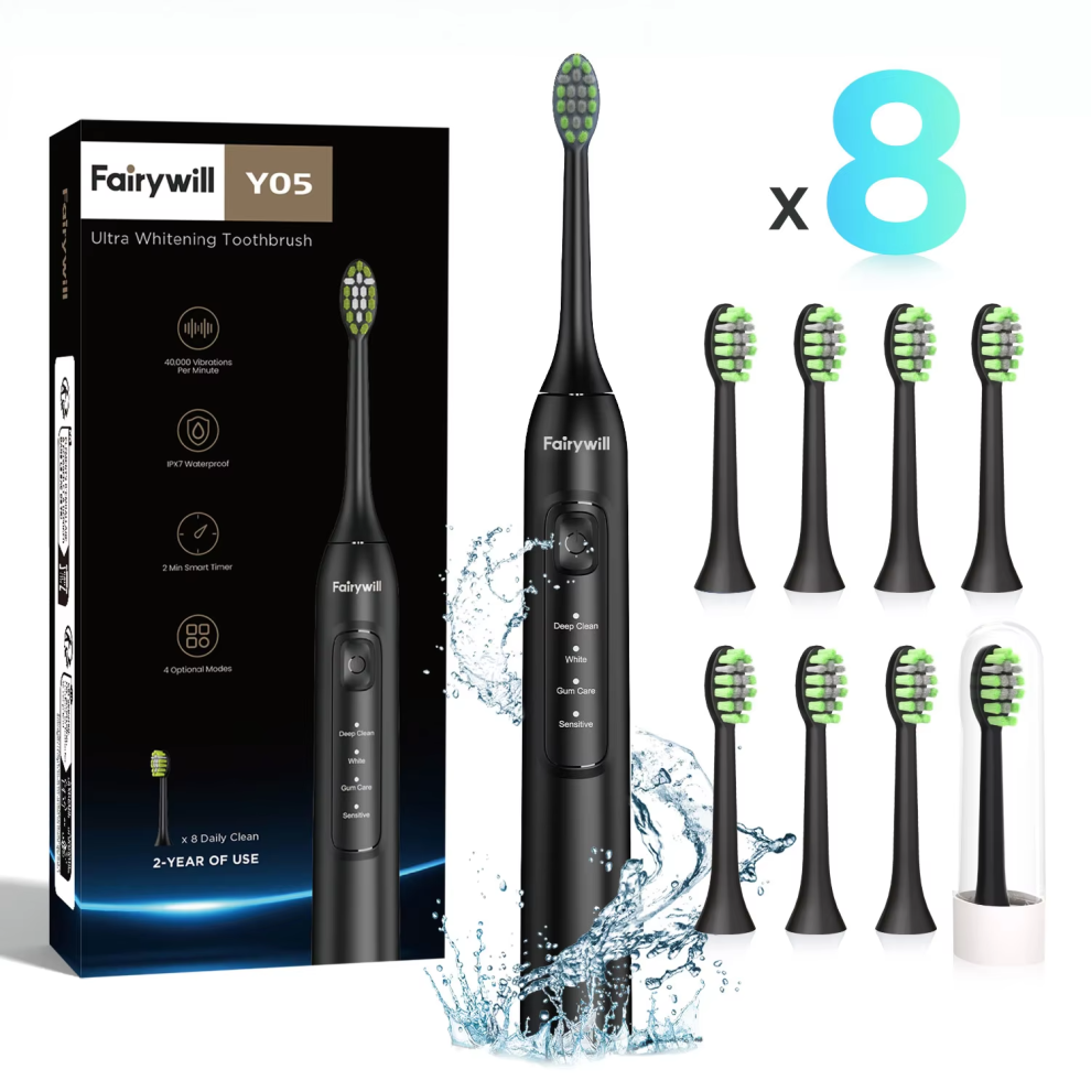 Fairywill Fw-Y05 Sonic Toothbrush Usb Rechargeable