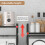 1-Tier expandable microwave rack, microwave rack storage rack, kitchen corner rack storage rack, bread rack 6