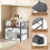 1-Tier expandable microwave rack, microwave rack storage rack, kitchen corner rack storage rack, bread rack 7