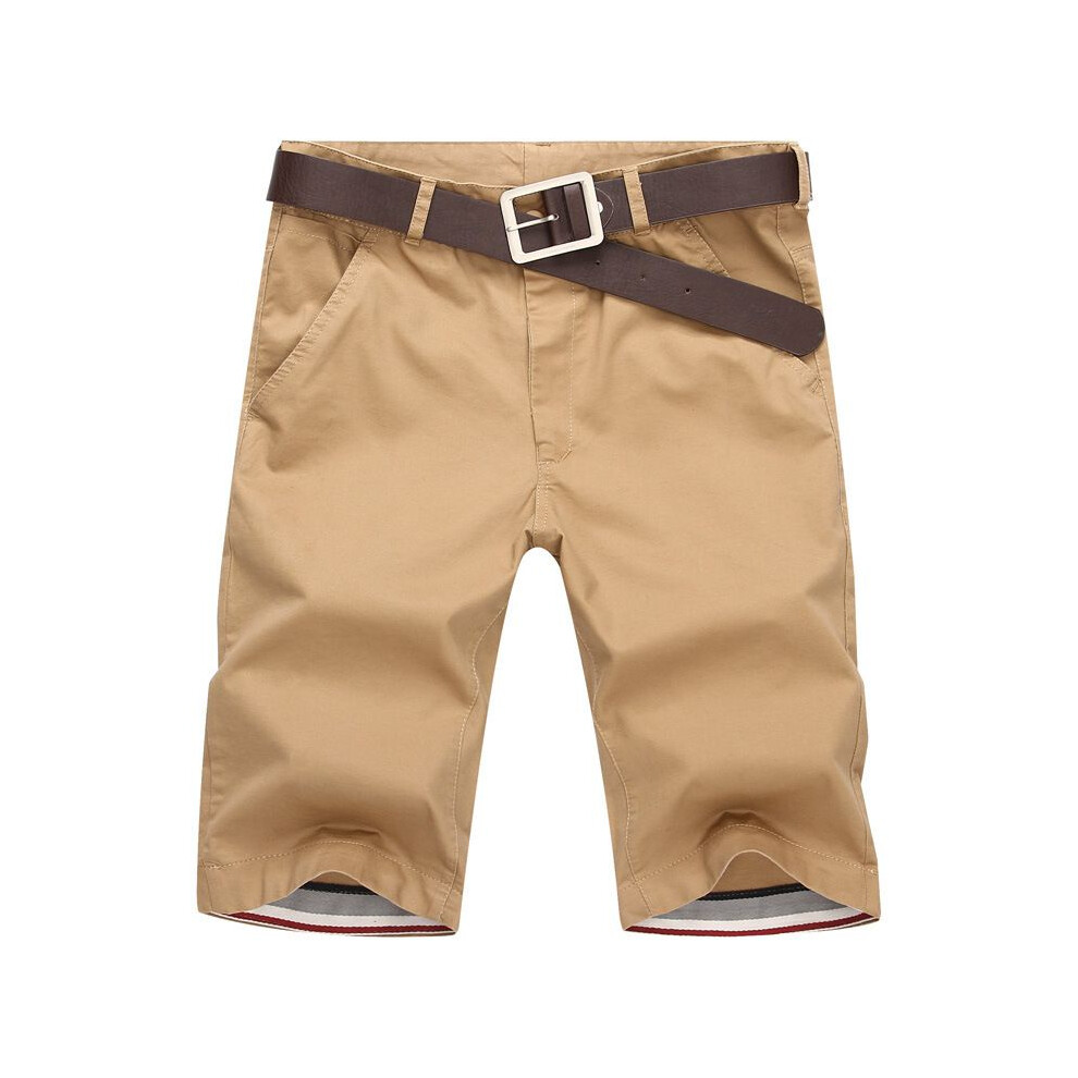 (Beige(No Belt),32)Short homme sport décontracté short pantalon militaire armée cargo poche été