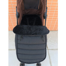(noir) MomTan Chancelière chaude pour poussette et landau pour bébé, enveloppe en coton, sacs de couchage