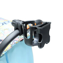 (Noir) Accessoires pour poussette bébé, porte-gobelet, support de téléphone portable, tricycle pour