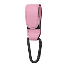 Crochet de poussette en cuir PU pour bébé, rotation à 360 degrés, organisateur de chariot, crochet de