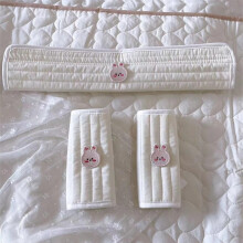 (Lapin) 3 pièces/lot coréen bébé poussette guidon avant accoudoir housse de protection coton ours détachable