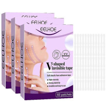 3 box Thin Face Facial Invisible Face Stickers Neck Eye Double Chin Lift V Shape lasting / up Refill Tapes Makeup Facelifting stretched Patch