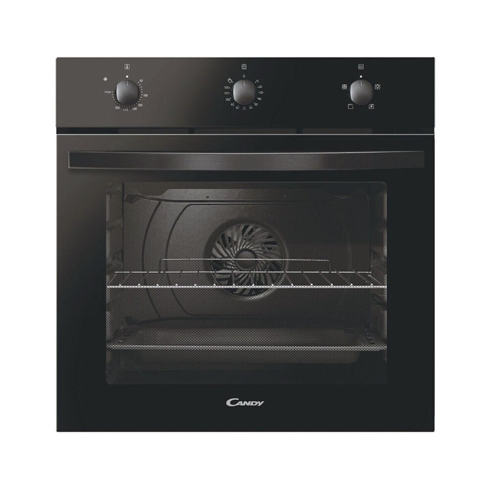 Candy FIDCN403 65L 60cm Electric Single Black Oven with 13amp Plug