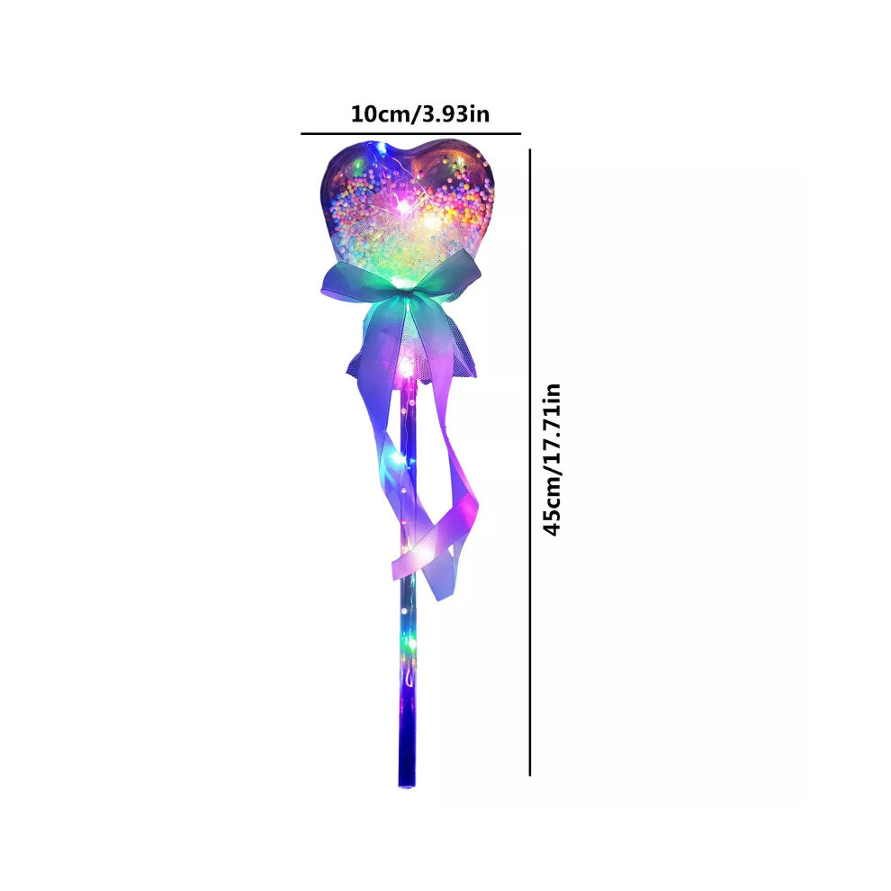 (Love)Bâtons lumineux à LED jouet sapin de Noël pentagramme princesse baguette flash accessoire de fête