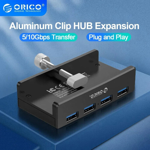 (MH2AC-U3 Silver)USB 3.0 HUB με τροφοδοτικό USB3.0 Splitter Adapter Clip-type Multi Splitter 1