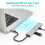 (RX04)USB C Hub USB 3.1/3.2 Gen2 Hub 10Gbps 4-Port USB C Splitter Φορητό αλουμίνιο USB 3