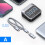 (A) USB 3.2 Docking Station Hub Τύπος C Προσαρμογέας διαχωριστή πολλαπλών 1