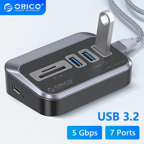 (A) USB 3.2 Docking Station Hub Τύπος C Προσαρμογέας διαχωριστή πολλαπλών 1
