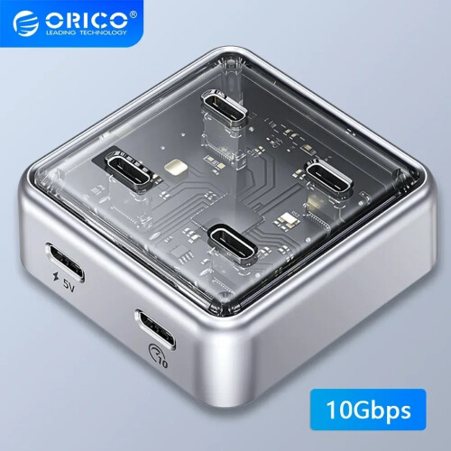 (10 Gbps USB-C 100 cm) Πολλαπλές θύρες USB A Type C Splitter Hub 4 10 Gbps USB 3.1 Slot Dock 1