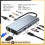 (11-ΣΕ-1 LAN)USB C HUB Τύπος C Splitter σε HDMI 4K thunderbolt 3 Docking Station Προσαρμογέας 2