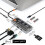 (10 σε 1 ενημερωμένα) 10 σε 1 USB C HUB 4K30Hz Dock Station Type C σε συμβατό 1