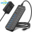 (Προσαρμογέας ΕΕ) Διανομέας USB 10 θυρών USB C Hubs 60W με 10 Gbps Θύρες 1