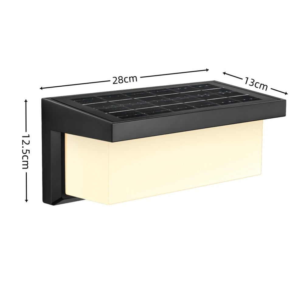 Lampes solaires d'extérieur (haute luminosité 28 cm), lampes de jardin, lampe solaire, détecteur de