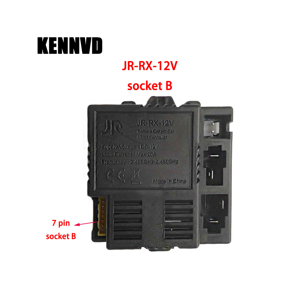 (JR-RX-12V B) Récepteur et télécommande de voiture électrique pour enfants, télécommande et récepteur