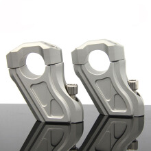 (Argento) NUOVO per BMW R NINE T RNINET R9T R 9 T Morsetti di estensione per montaggio riser manubrio
