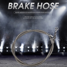 (110 cm) 35 cm-180 cm Motorrad Bremsöl Schlauch Bremskabel Universal Motorrad Edelstahl Geflochtene