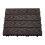 Garden Sanctuary 11Pcs Wood Effect Composite Decking Tile, Dark Coffee 5