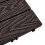 Garden Sanctuary 11Pcs Wood Effect Composite Decking Tile, Dark Coffee 6