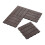 Garden Sanctuary 11Pcs Wood Effect Composite Decking Tile, Dark Coffee 4