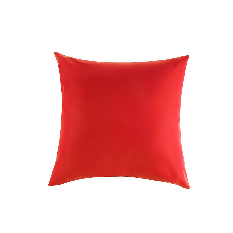 (Red)Housse de coussin de jardin imperméable couleur unie meuble canne banc extérieur intérieur