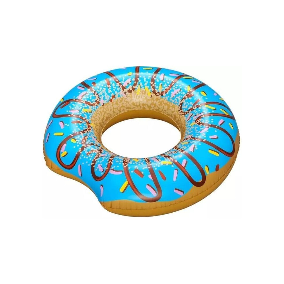 Wilton Bradley Bestway Inflatable Donut Lounger Tube Float Pool Toy Blue