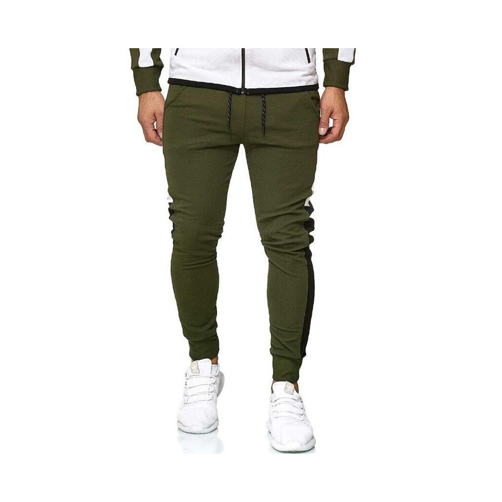 (Green Pants,L)Survêtement homme jogging sweat à capuche manteau veste pantalon sport sweat costume ensemble