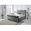 Snugg Furniture (King 5Ft Silver) Berlin Upholstered Bed Chenille Fabric 1