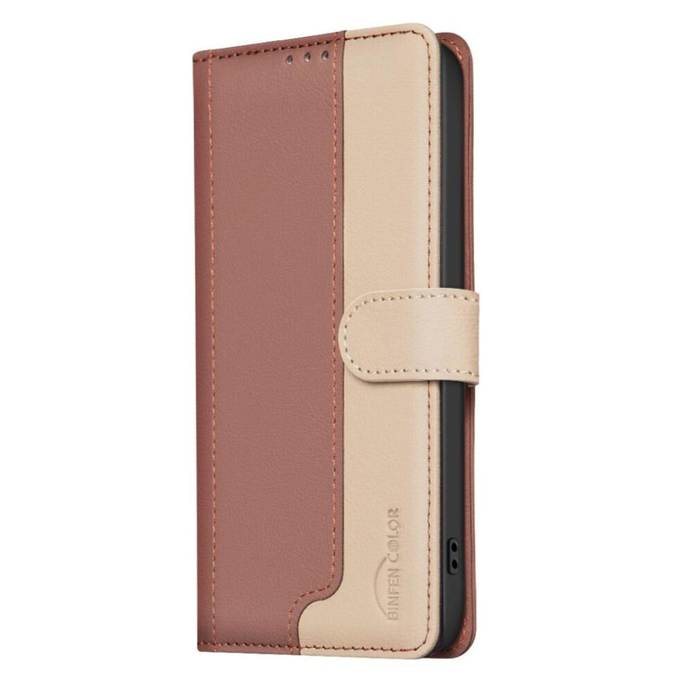 (Brown) Flip Case For Samsung Galaxy A26 5G Kickstand Rfid Blocking Card Slots Holder Shockproof Tpu Inner Shell Flip Folio Brown 764544227476