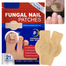 21Pcs Fungal Nail Patches,Fungal Nail Treatment Patches,Nail Repair Patches,Multi-Purpose Toenail Repair Treatment Pads,Toenail Patch