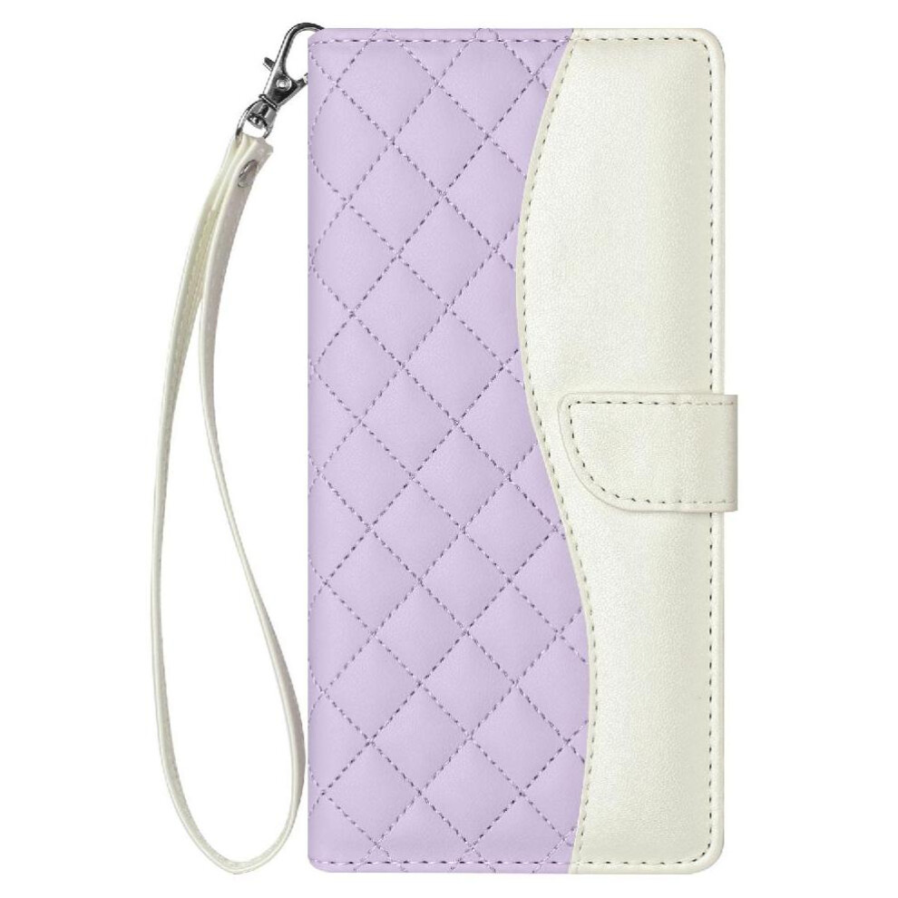 ( Violet) Flip Case For Google Pixel 6A Wrist Strap Wallet Protection Magnetic Color Card Slots Holder Light 764544228978