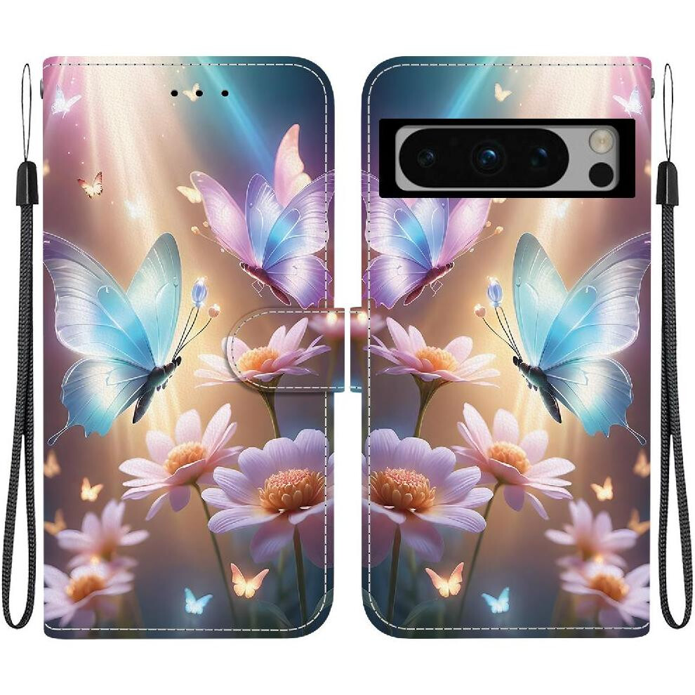 (C6) Compatible With Google Pixel 8 Pro Case Pu Leather Pattern Cover Card Slots Card Slot Kickstand 764544229197