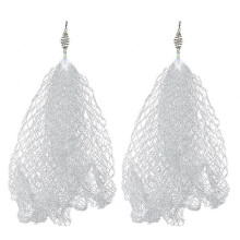 (11)2pcs Copper Spring Shoal Fishing Netting With Luminous Beads Mesh Net