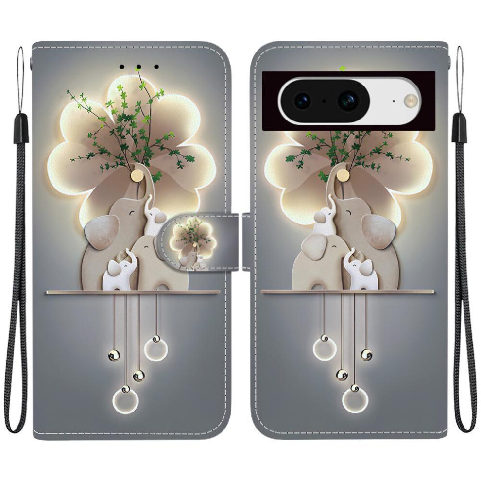 (C5 ) Flip Case For Google Pixel 8 Card Slots Wallet Pu Leather Pattern Cover Card Slot Kickstand 764544229760