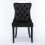 (Black) Set of 6 Velvet Upholstered Kitchen Dining Chairs 5