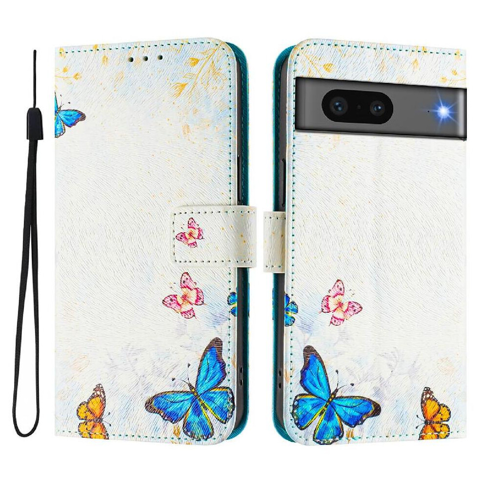(Ohter) Compatible With Google Pixel 7 Case Wallet Pattern Flip Cover Pu Leather With Credit Slot 764544231176