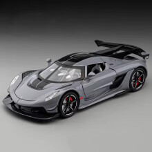 (Gris) Échelle 1:22 Jesko Super Car Modèle Jouets Métal Moulé Sous Pression Musique Légère Pull Back
