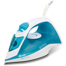 Swan Steam Iron With Ceramic Soleplate 2200W - White And Aqua