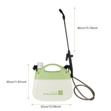 (Πράσινο 5L 2600MAH) Ηλεκτρικό πιστόλι ψεκασμού Κήπος Αυτόματος