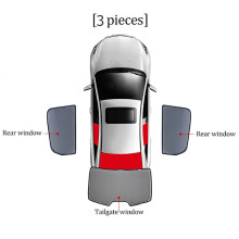 (3 piezas) Parasol para coche Volkswagen VW T-ROC 2017-2023 2024 TROC, cortina para parabrisas delantero,
