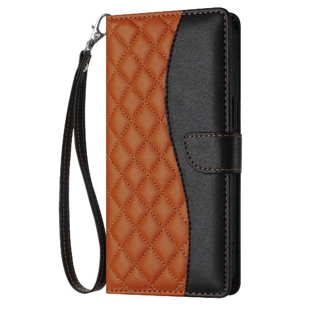 (Brown) Flip Case For Google Pixel 6A Magnetic Pu Leather Card Slots Holder Wallet Protection Wrist Strap Brown 764544232173