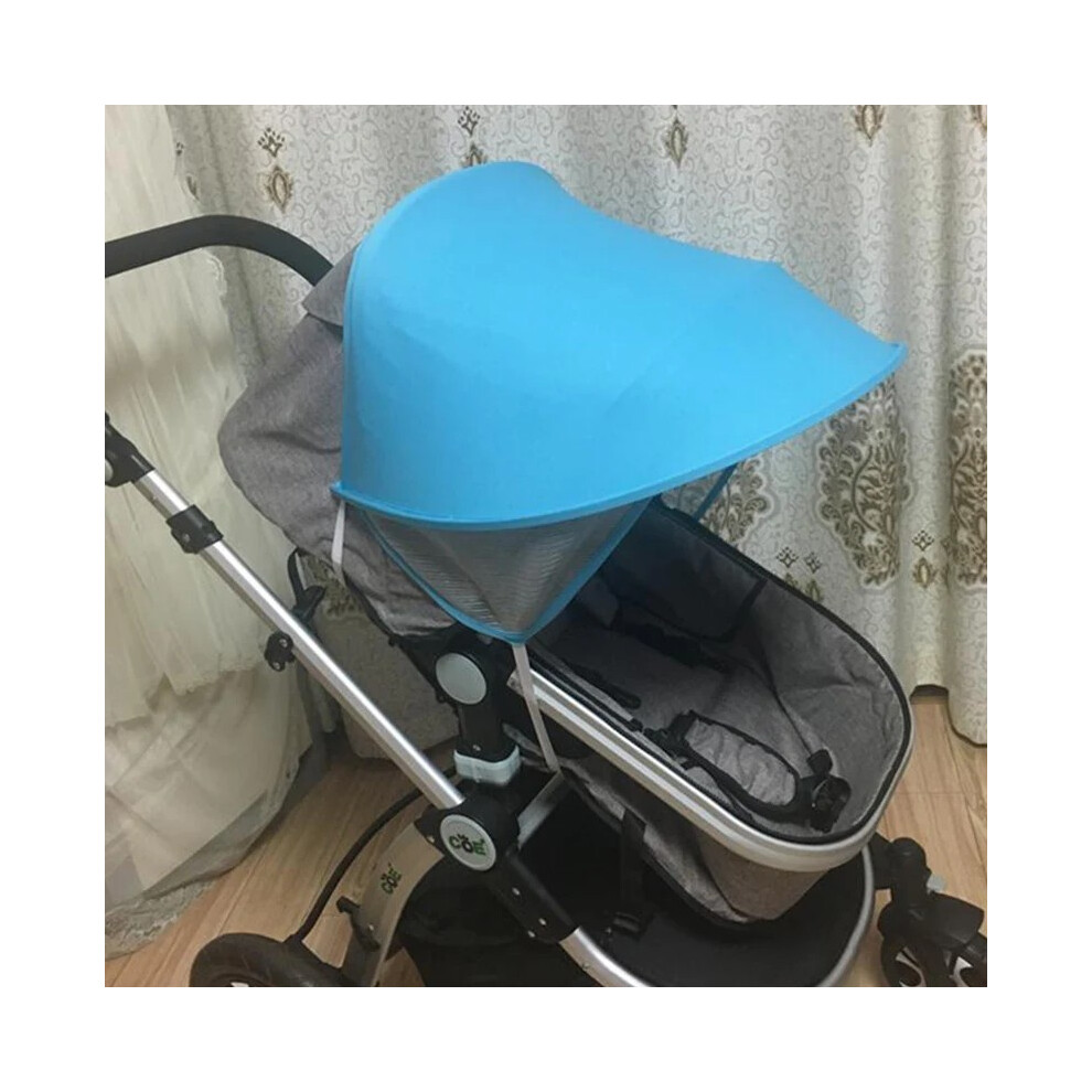 (Auvents bleus) Capuchon de poussette pour bébé Pare-soleil de poussette Pare-soleil de chariot Pare-soleil