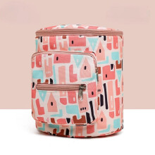 (Rose) Sac à langer imperméable grande capacité, sac de voyage multifonctionnel pour maternité, poussette,