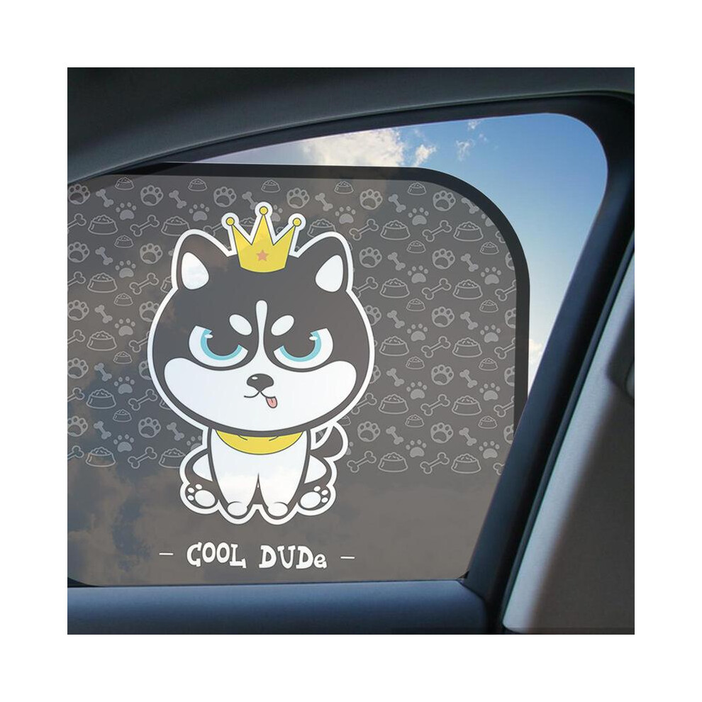 (chien) Pare-soleil latéral de voiture universel respirant, pare-brise en maille, protection solaire