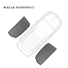 (2 piezas de ventanas traseras para vehículos) Parasol magnético para coche Seat Tarraco 2019-2023 2024,
