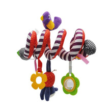 (Oiseau) Nouveau jouet doux pour berceau, poussette, jouet en spirale pour nouveau-né, siège auto, hochets