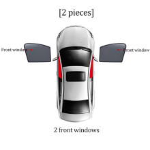 (2st främre) För CITROEN C5 X C5X 2022 2023 2024 Bilsolskydd Visir Magnetisk främre vindrutegardin baksida