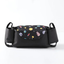 (Cielo stellato) Borsa per passeggino Organizer per carrozzina Accessori per neonati Copri portabicchieri